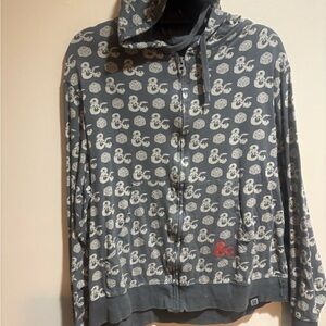 Dungeons & Dragons Stranger Things Sz L Lootwear Full Zip Cotton Hoodie